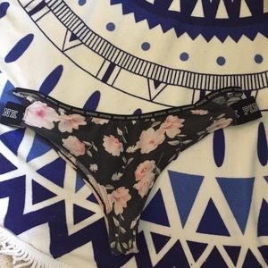 PINK Floral Print Panties